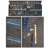 SP Tools 100pc Foam Tray Tool Kit - Metric - (no tool box) SP50028