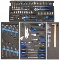 SP Tools 137pc Foam Tray Tool Kit - Metric - (no tool box) SP50029