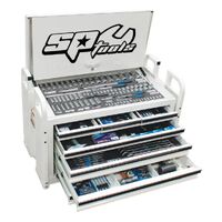 SP Tools 250 Piece Metric/SAE White 7 Drawer Tool Kit SP50118W
