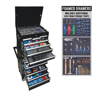 SP Tools 629pc Metric/SAE - Black 14 Drawer Custom Tool Kit SP50165X