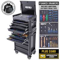 SP Tools 627pc Tech Series Tool Kit - Metric/SAE - Diamond Black SP50444DX