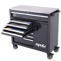 SP Tools 217pc Custom Series Roller Cabinet Tool Kit - Metric/SAE - Black SP50608
