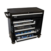 SP Tools 347pc Custom Series Roller Cabinet Tool Kit - Metric/SAE - Black SP50616