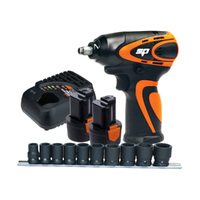 SP Tools 12V 3/8" Mini Impact Wrench Kit with Socket Rail SP81114