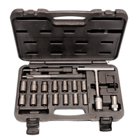 Diesel injector nozzle & seat cleaner (19 pcs set ) denso, delphi & bosch