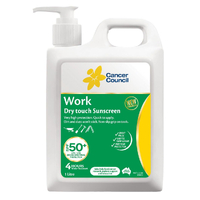 Cancer Council SPF50+ 1L Work Pump Sunscreen SS-001-WK-50P