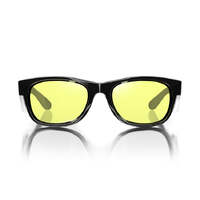 SafeStyle Classics Black Frame Yellow Lens Safety Glasses