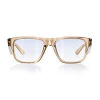 SafeStyle Fusions Champagne Frame Blue Light Blocking Lens Safety Glasses