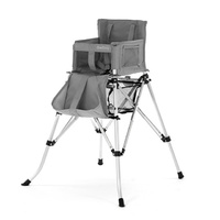 Baby High Chair Silver