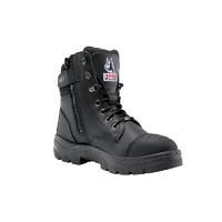 Steel Blue Southern Cross Zip TPU Outsole Steel Cap Boots Size AU/UK 4 (US 5) Colour Black