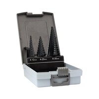 Alpha ThunderMax 3 Piece Step Drill Set Straight Flute STPSET3TM