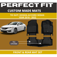 Custom car floor mats for honda accord sedanBlack Floor Mats Full Interior Set