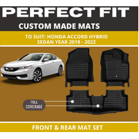 Custom car floor mats for honda accord sedan hybridBlack Floor Mats Full Interior Set