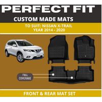Custom car floor mats for nissan x-trailBlack Floor Mats Full Interior Set