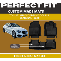 Custom car floor mats for mercedes-benz c-class sedan
