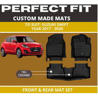 Custom car floor mats for suzuki swift (2017-2022)Black Floor Mats Full Interior Set