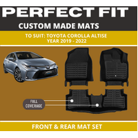Custom Car Floor Mats for Toyota CorollaBlack Floor Mats Full Interior Set