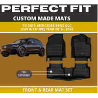 Custom car floor mats for mercedes-benz glc (suv and coupe)Black Floor Mats Full Interior Set