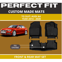 Custom Car Floor Mats for Audi A4Black Floor Mats Full Interior Set
