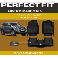 Custom car floor mats for ford everestBlack Floor Mats Full Interior Set