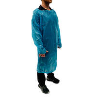Thumb loop apron - blue