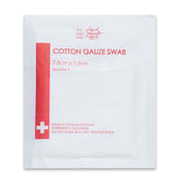 Cotton gauze swabs sterile 7.5cm x 7.5cm