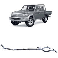 Redback Extreme Duty Twin Exhaust for Toyota Landcruiser 79 Series Double Cab (10/2012 - 10/2016)