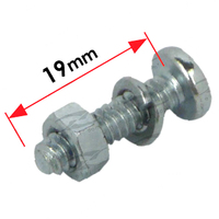 Bolt, Nut & Washer, 3/16 x 3/4" Pan Phil