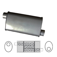8" x 3 1/2" Oval, 12" Long, 1 3/4" Offset/Offset