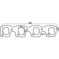 Redback Header Gasket for Ford Falcon (01/1966 - 02/1988), Fairlane (01/1966 - 02/1988)