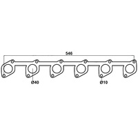Redback Header Gasket for Ford Falcon (03/1988 - 09/2002), Fairlane (03/1988 - 09/2002), Fairmont (03/1988 - 09/2002)