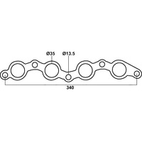 Gasket for Toyota Corolla MR2, AE82 & AE92, 4A-GE 1.6L, 16V, Twin OHC, Cemjo