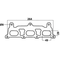 Redback Header Gasket for Holden Calais (01/2004 - on), Commodore (01/2004 - on), Statesman (01/2004 - on)