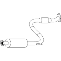 Redback Standard Replacement Exhaust for Mitsubishi Magna (02/1996 - 2004), Verada (02/1996 - 2004)