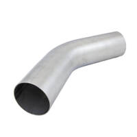 Mandrel Bend 304 Stainless Steel 320 Grit Finish 45 - OD 57mm(2-1/4"), 304 Stainless