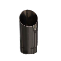 Redback Exhaust Tip 2" In 2 1/8" Out 12" Long Angle Cut