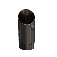 Redback Exhaust Tip 2" In 2 1/2" Out 12" Long Angle Cut