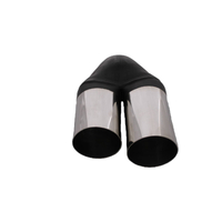 Redback Twin Exhaust Tip 2" Inlet Twin 2.5" Outlet 9" Long Double Wall