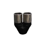 Redback Twin Exhaust Tip 2.5" Inlet Twin 3.5" Outlet 9" Long