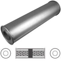 6" Round, 24" Long, ID 2 1/4" C/C Chambered, Aluminised