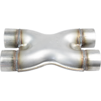 X-Pipe - Twin, 63mm(2-1/2"), 409 Stainless