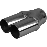 In 51-76mm(2" - 3"), Out 63mm(2-1/2")x2, Stainless, YP63SC