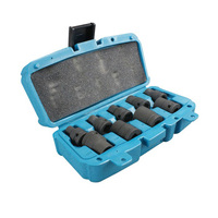 Makita 9 Piece Impact Socket Set E Metric (1/2" Square Drive) (No Pins Or O-Rings) T-01214