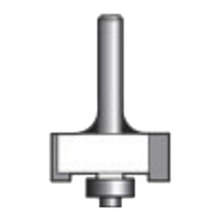 Carb-I-Tool 10mm Rebate Bit w/Ball Bearing Guide T1712B
