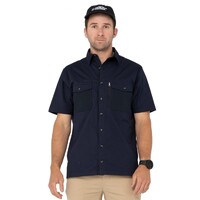 Pressure Short Sleeve Shirt Colour Navy Blue Size S