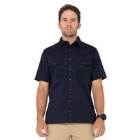Grindstones Short Sleeve Shirt Colour Navy Blue Size S