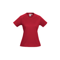 Ladies Sprint Tee Red 18