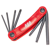888 9pc Metric Folding Magnetic Key Set T834561