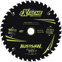 Austsaw Extreme Wood with Nails Blade 165mm x 20/16 Bore x 24T Thin Kerf TBPP1652024