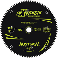 Austsaw 305mm 100T Extreme Wood with Nails Blade Thin Kerf - 30 Bore TBPP30530100